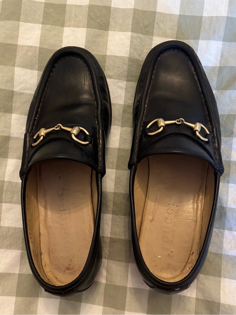 Gucci Leather Horsebit Loafers